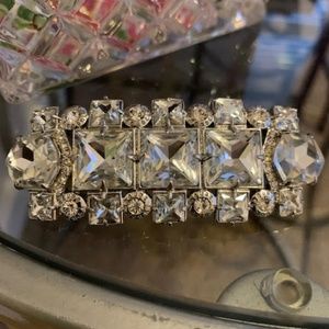 Henri Bendel Silver Crystal Hair Barrett